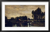 Framed Boats On The Oise, 1865