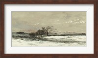 Framed Landscape With Snow And Setting Sun, 1873