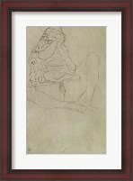 Framed Sitting Half-Nude With Closed Eyes, 1913