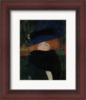 Framed Lady With Hat And Feather Boa, 1909