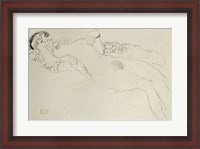 Framed Liegender Maedchenakt Nach Links - Female Nude Turned Left, 1914-1915