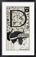 Framed Initial ""D""  Used In The Third Issue Of ""Ver Sacrum"", 1898