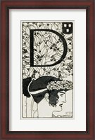 Framed Initial ""D""  Used In The Third Issue Of ""Ver Sacrum"", 1898