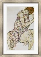 Framed Seated Woman With Left Hand In Hair, 1914