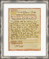 Framed Letter By Egon Schiele To The Sisters Edith And Adele Harms, 1914