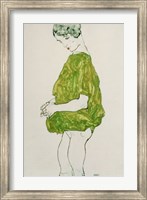 Framed Woman Standing with Hands Clasped, 1914