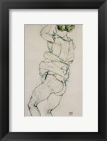 Framed Standing Semi-Nude With Raised Left Arm, 1914