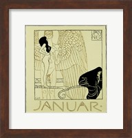 Framed Calendar Page for January 1901 For ""Ver Sacrum""