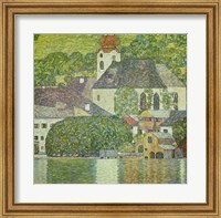 Framed Kirche in Unterach am Attersee - Church in Unterach on Attersee