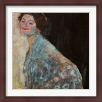 Framed Damenbildnis In Weiss - Portrait Of A Lady In White, 1917-1918