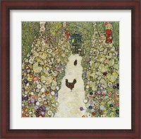 Framed Garden Path with Hens, 1916