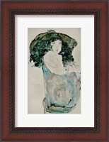 Framed Girl With Blue-Black Hair And Hat, 1911
