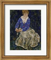 Framed Portrait of Edith Schiele