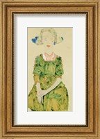 Framed Young Girl With Blue Ribbon, 1911
