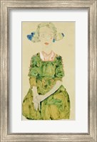 Framed Young Girl With Blue Ribbon, 1911