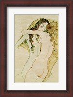 Framed Zwei Frauen In Umarmung [Two Women Embracing], 1911