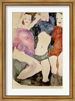 Framed Three Girls, 1911