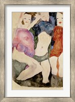 Framed Three Girls, 1911