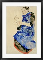 Framed Girl In Blue Apron, 1912
