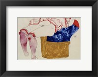 Framed Reclining Woman With Mauve Stockings, 1913