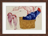Framed Reclining Woman With Mauve Stockings, 1913