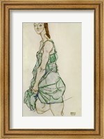 Framed Standing Woman In Green Shirt, 1914