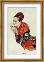 Framed Portrait Of The Actress Marga Boerner With Compact, 1917