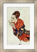 Framed Portrait Of The Actress Marga Boerner With Compact, 1917