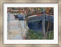 Framed Boats Mirrored In The Water, 1908