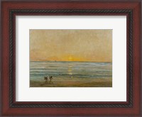 Framed Sunset With Fishermen
