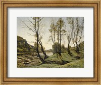 Framed Aumance Valley, 1875