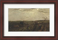 Framed Wine Harvest In Burgundy, 1863