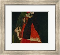 Framed Cardinal And Nun (Liebkosung), 1912