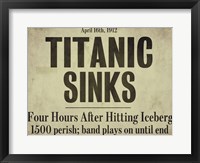 Titanic Framed Print