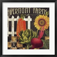 Framed Vermont Farms VIII