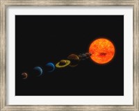 Framed Solar System