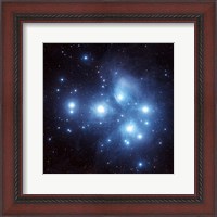 Framed Pleiades Star Cluster