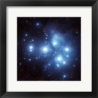 Framed Pleiades Star Cluster