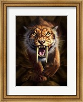 Framed Saber-toothed Tiger