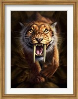 Framed Saber-toothed Tiger