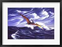 Framed Pteranodon Soars Over Waves