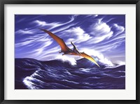 Framed Pteranodon Soars Over Waves