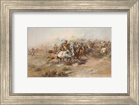 Framed Battle of Little Bighorn