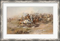 Framed Battle of Little Bighorn