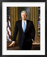 Framed Bill Clinton in White House