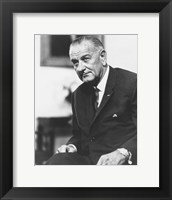 Framed Digitally Restored President Lyndon B Johnson