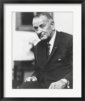 Framed Digitally Restored President Lyndon B Johnson