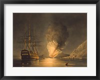Framed Explosion of the US Steam Frigate Missouri