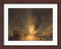 Framed Explosion of the US Steam Frigate Missouri