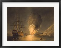 Framed Explosion of the US Steam Frigate Missouri